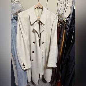 Men’s Calvert-Michael Joseph Vintage Cream Heavy Wool coat